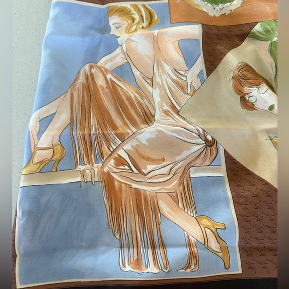 Bally vintage multicolor square print 100% silk scarf vintage EUC - Picture 9 of 15